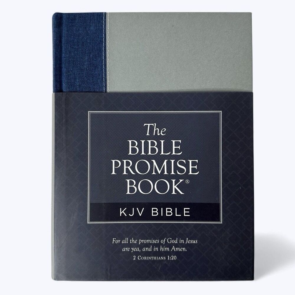 The Bible Promise Book KJV‎ Blue Hardcover Devotions Red Letter Christian NEW